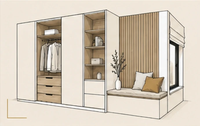 Aménagement intérieur et mobilier réalisés sur mesure